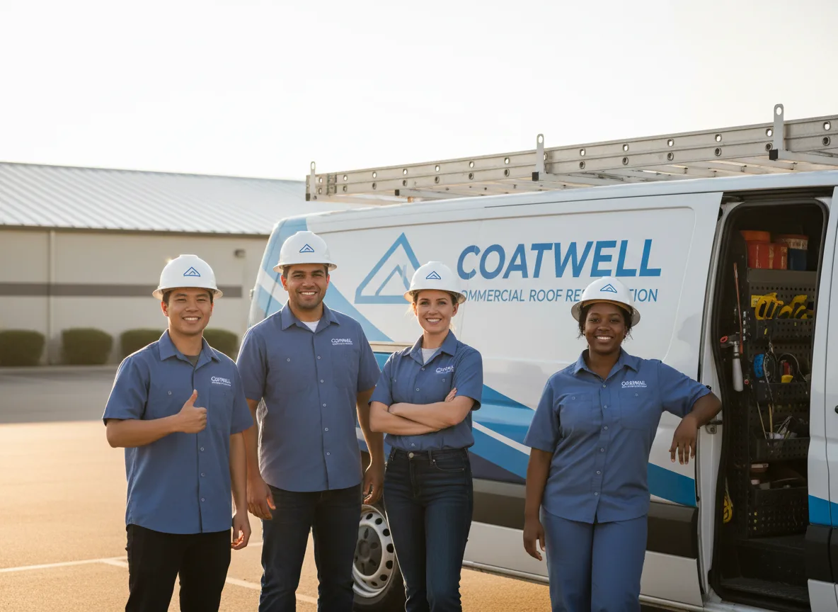 Commercial roof coating company in Stark, KS